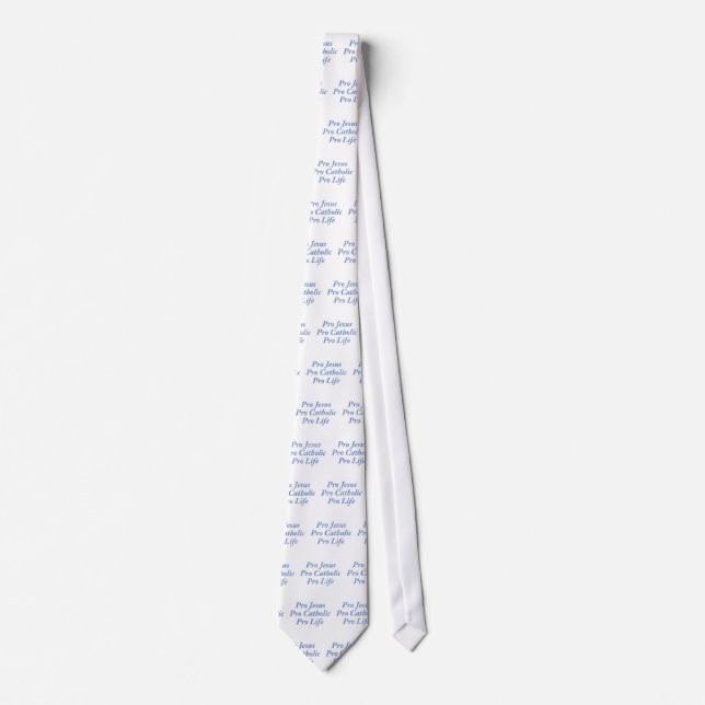 Corbata Pro Jesus Pro Catholic Pro Life (Anverso)