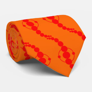Corbata Procesamiento planetario - rojo sobre Naranja