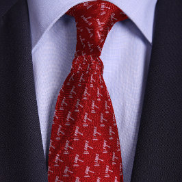 Corbata Procurador del patrón de vagón rojo