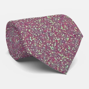 Corbata profesional iridiscente rosa con brillo