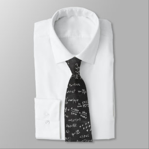 Corbata Profesor de ecuaciones matemáticas de pizarra