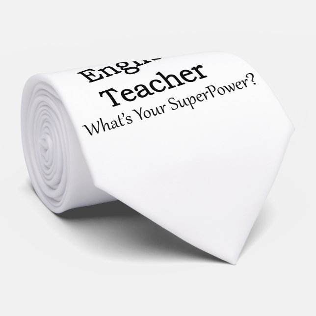 Corbata Profesor de inglés (Enrollado)