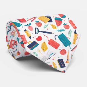 Corbata Profesor de patrón de escuela en mosaico de Guay