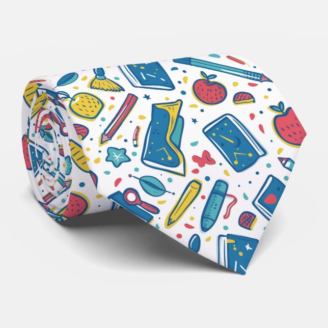 Corbata Profesor de patrón de escuela en mosaico de Guay (Enrollado)