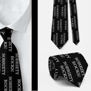 Corbata Programa de 12 Pasos Sobriety Rocks