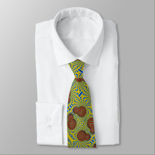 Corbata Psicodelia Paisley Wormhole Ilusión óptica