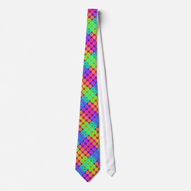 Corbata psicodélica de los círculos (Anverso)