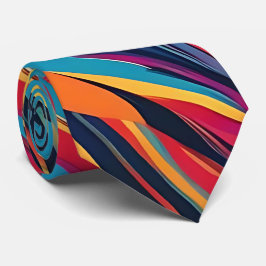 Corbata Psicodélico Arcoiris Waves Necesario