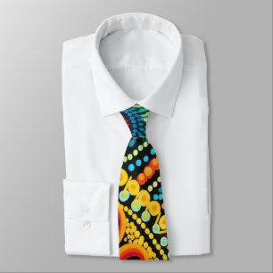 Corbata Psicodélico Retro Hípster 70s 60s