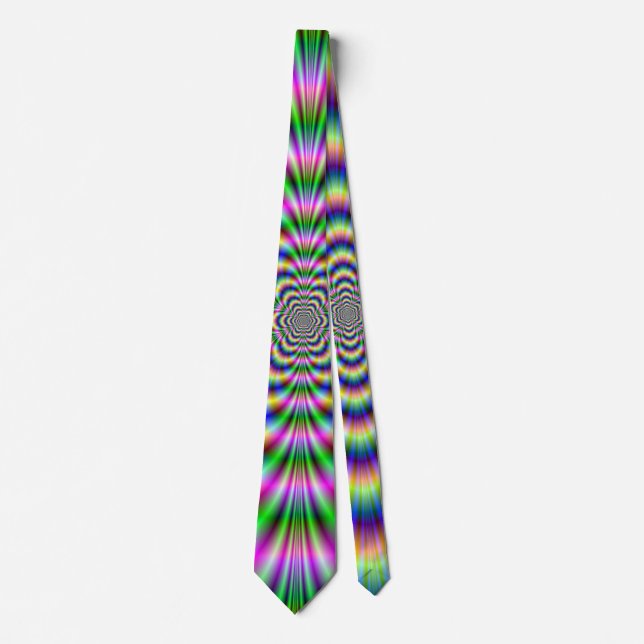 Corbata Psychedelic Hexagon Tie (Anverso)