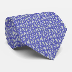 Corbata ¿Puedes Decir Que La Línea Azul Delgada Diez Mil V