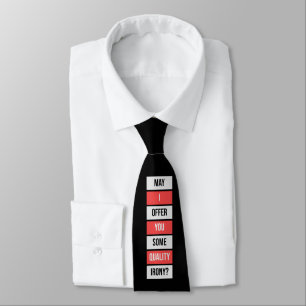 Corbata ¿Puedo ofrecerle algún chiste de ironía de calidad