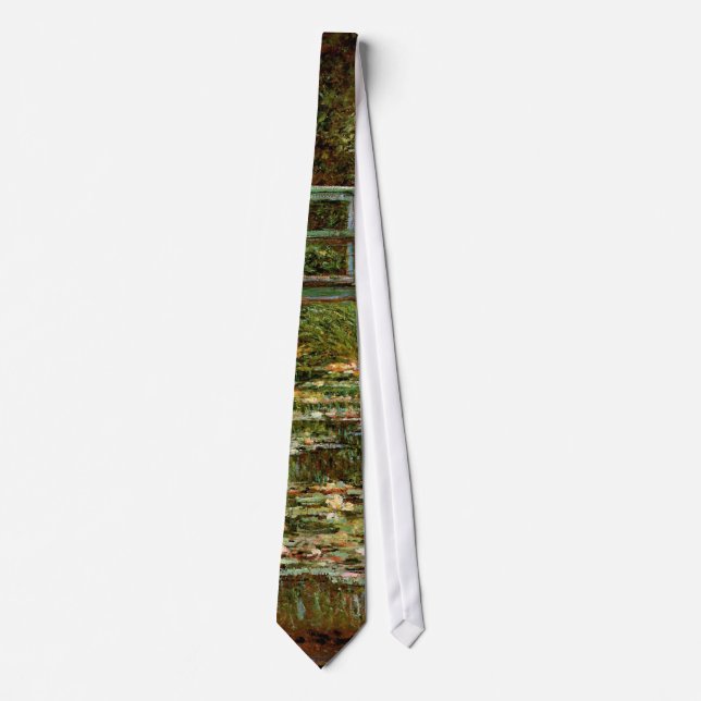Corbata Puente Japonés de Monet Arte Francés (Anverso)
