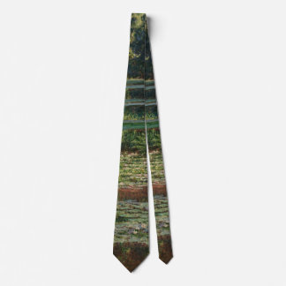 Corbata Puente japonés y estanque de nenúfares de Monet