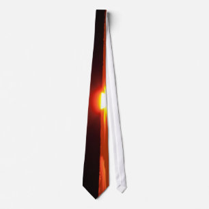 Corbata Puesta del sol intensa