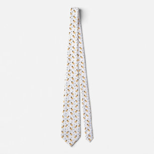 Corbata Pug Pooping Cupcakes Neck Tie