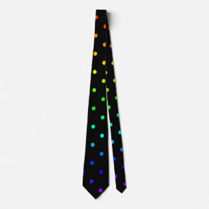 Corbata púlka de color arcoiris sombrío