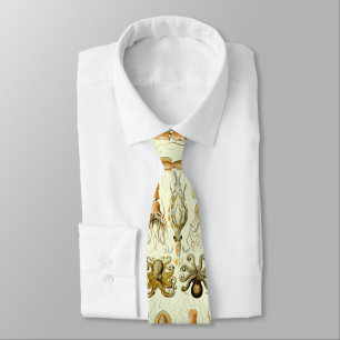 Corbata Pulpo náutico vintage de Ernst Haeckel