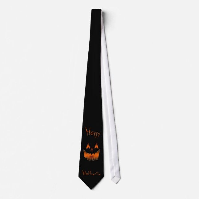 Corbata pumpkinface (enfoque para la fuente exacta) (Anverso)