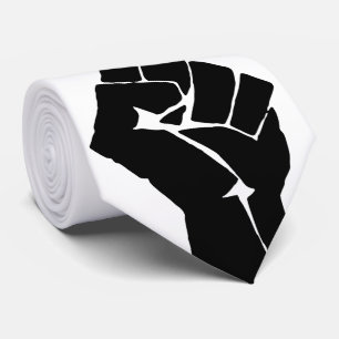 Corbata Puño negro levantado - Protesta de resistencia