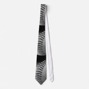 Corbata Puntadas blancos y negros del béisbol