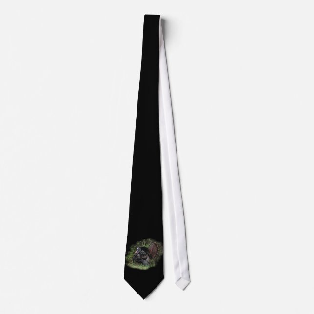 Corbata Puntal de Turquía en negro (Anverso)