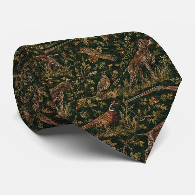 Corbata Punteros Alemanes de Pelo Corto  (Enrollado)