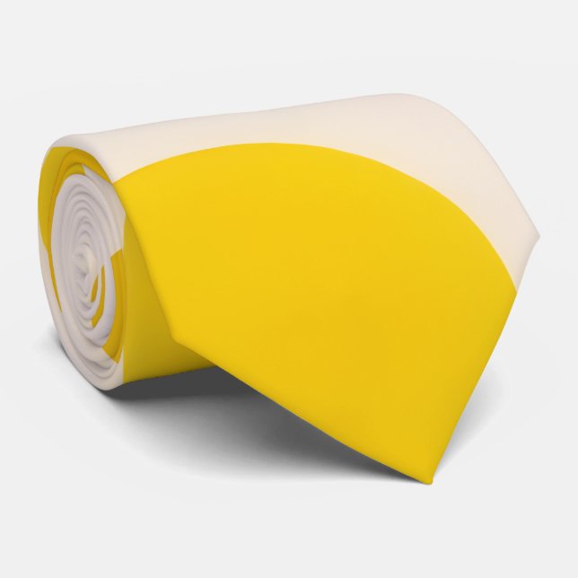 Corbata Puntos amarillos soleados puntas de cuello (Enrollado)