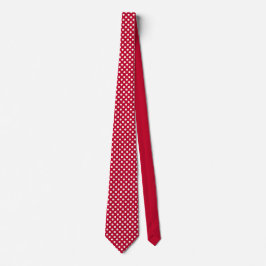 Corbata Puntos blancos rojos + polka