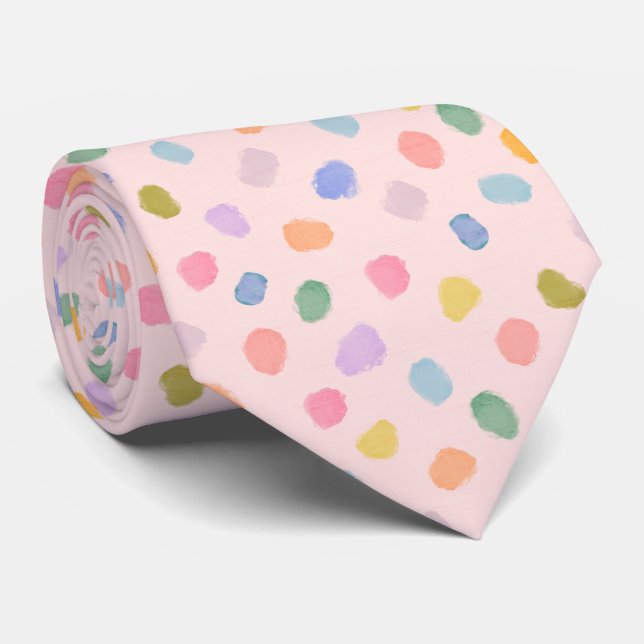 Corbata Puntos de caramelo (Enrollado)