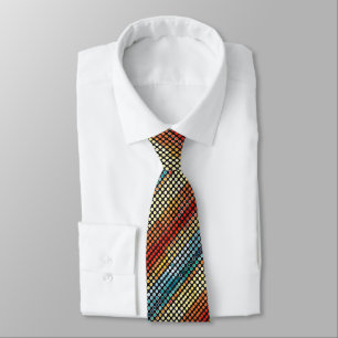 Corbata Puntos de color retro