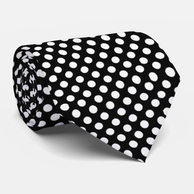 Corbata Puntos de Polka (Enrollado)