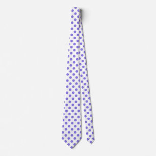 Corbata Puntos de polka periwinkle