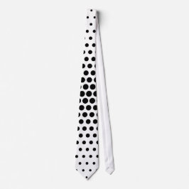 Corbata Puntos Techno Negros Patrón Moderno