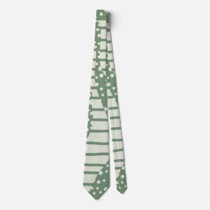 Corbata Puntos y franjas 2 - Verde