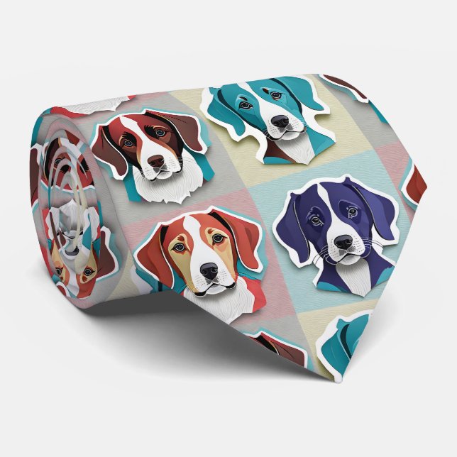 Corbata Puppy Pattern Necl (Enrollado)
