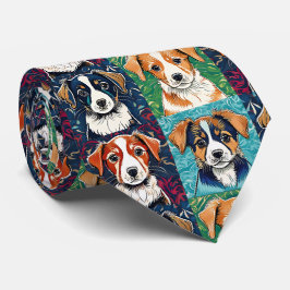 Corbata Puppy Pattern Necl