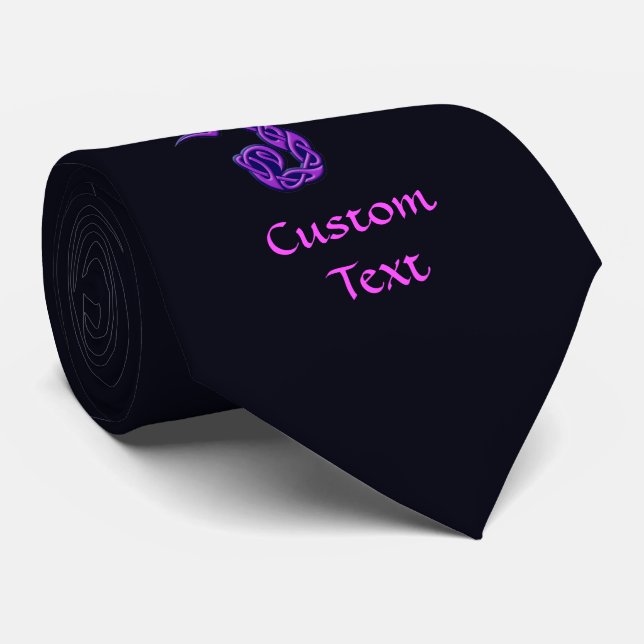 Corbata Purple Celtic Knot Scorpion (Enrollado)