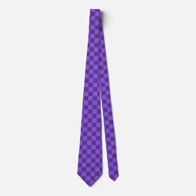 Corbata Purple Checkered (Anverso)