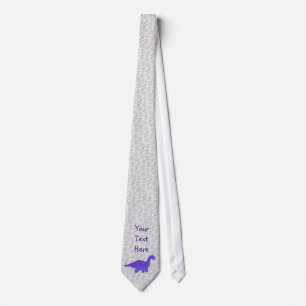 Corbata Purple Dino Tie