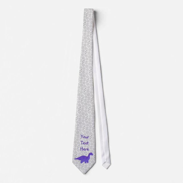 Corbata Purple Dino Tie (Anverso)