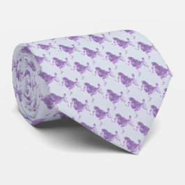 Corbata Purple Lilac Posh Poodle
