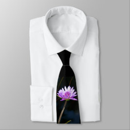 Corbata Purple Lotus Waterlily Tie
