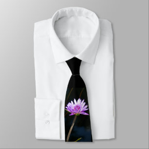 Corbata Purple Lotus Waterlily Tie