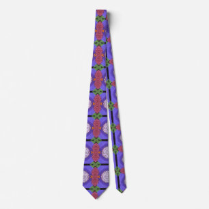 Corbata Purple Mauve y Green Modern Design