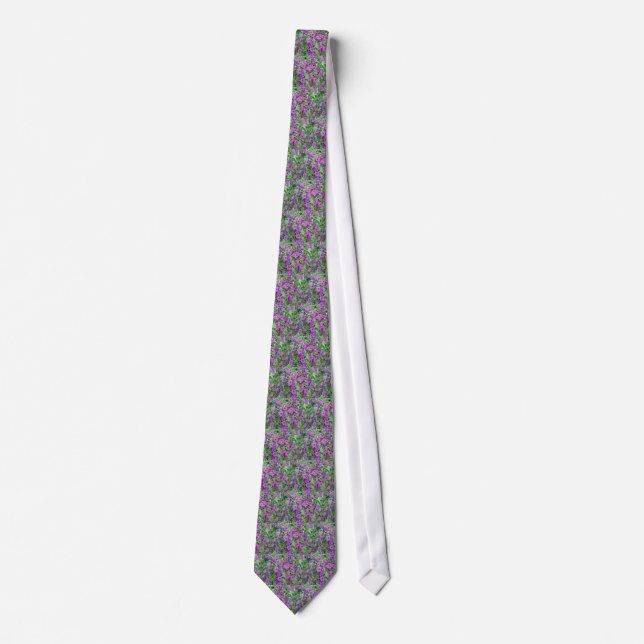 Corbata Purple Petunias Tie (Anverso)