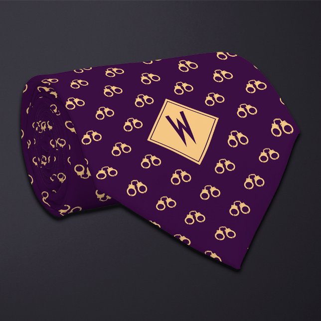 Corbata Purple Police Handcuffs (Subido por el creador)