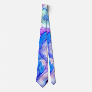 Corbata púrpura azul de la fusión