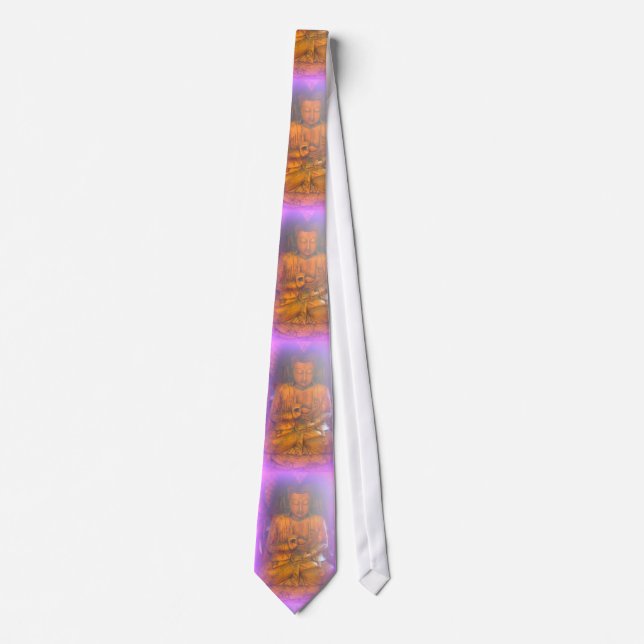 Corbata púrpura buddha tie (Anverso)