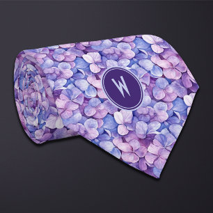 Corbata Púrpura Hydrangeas Floral